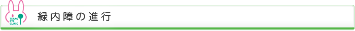 緑内障の進行