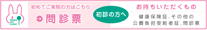 初めてご来院の方はこちら　問診票