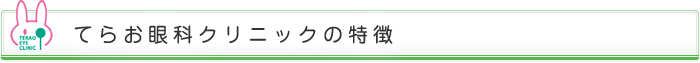 てらお眼科クリニックの特長