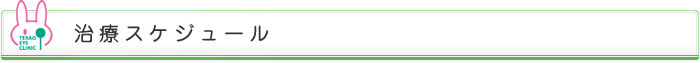 治療スケジュール